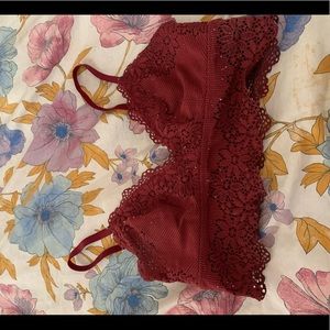 Burgundy Aerie bralette